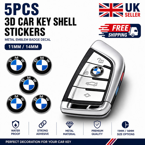 Car key shell stickers 5pcs - car,