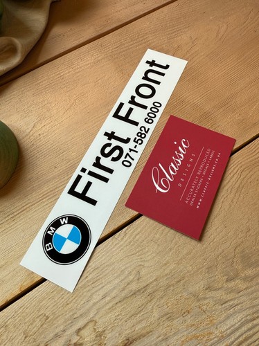 Bmw first front vauxhall - first,