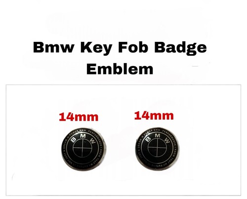Bmw key fob badge - 2x, 14mm
